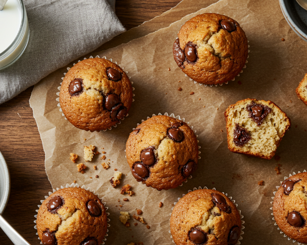 Chocolate Chip Pancake Muffins