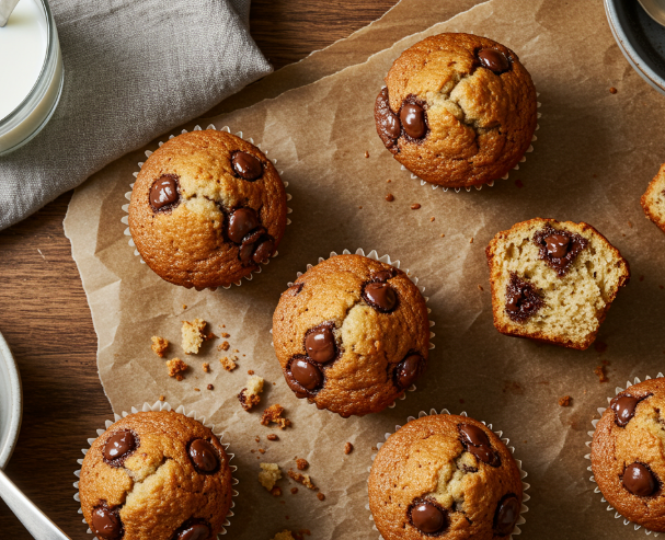 Chocolate Chip Pancake Muffins