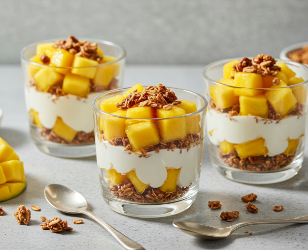 Tropical Yogurt Parfait Cups