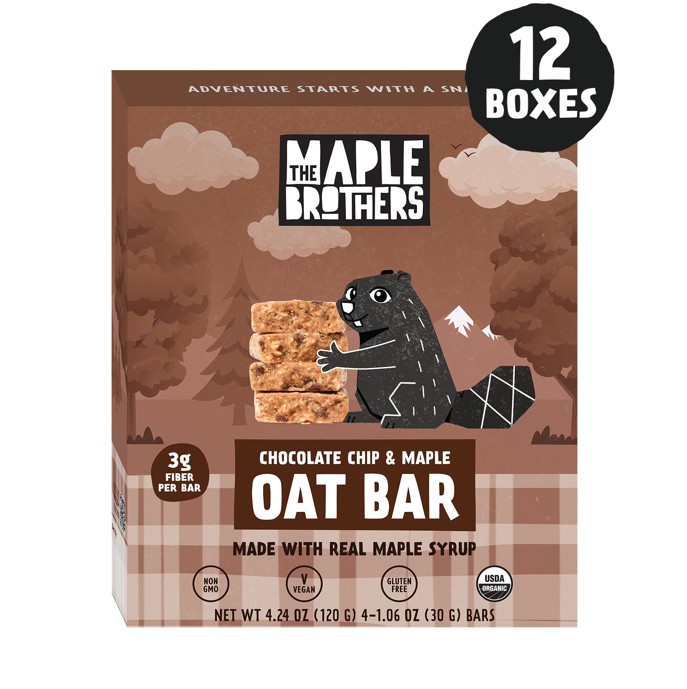 Chocolate Chip & Maple Oat Bars