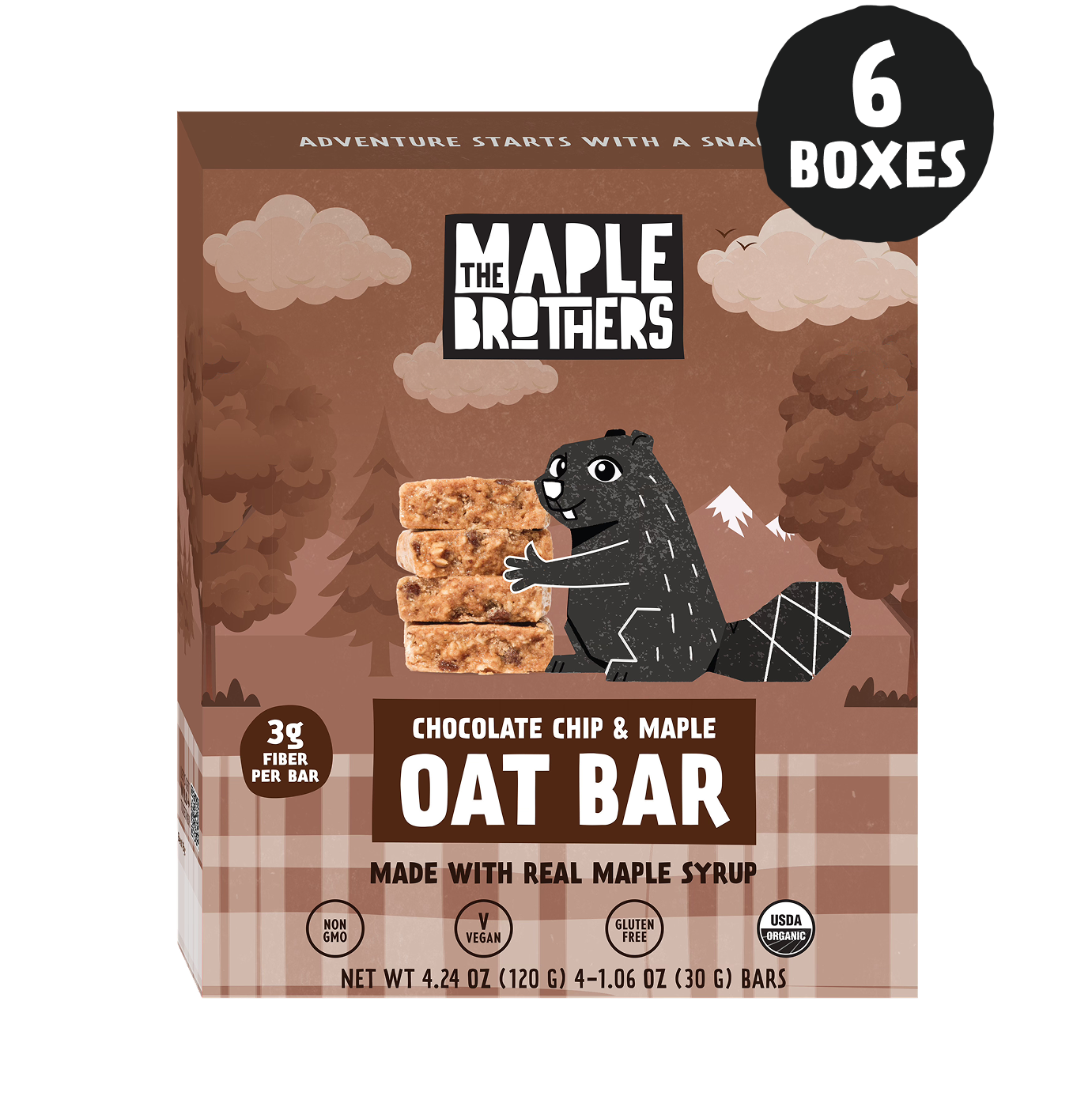 Chocolate Chip & Maple Oat Bars