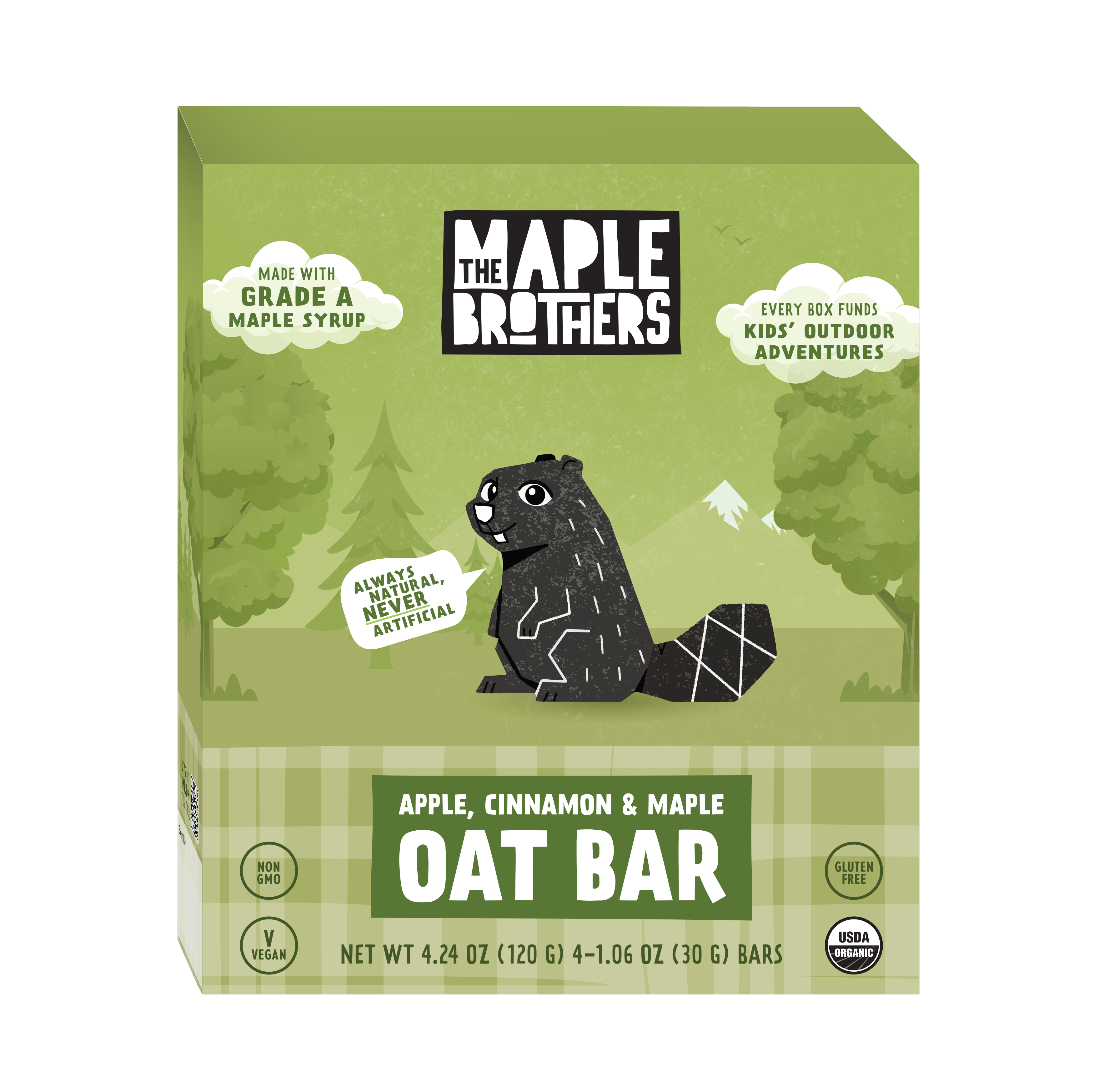 Apple, Cinnamon & Maple Oat Bars