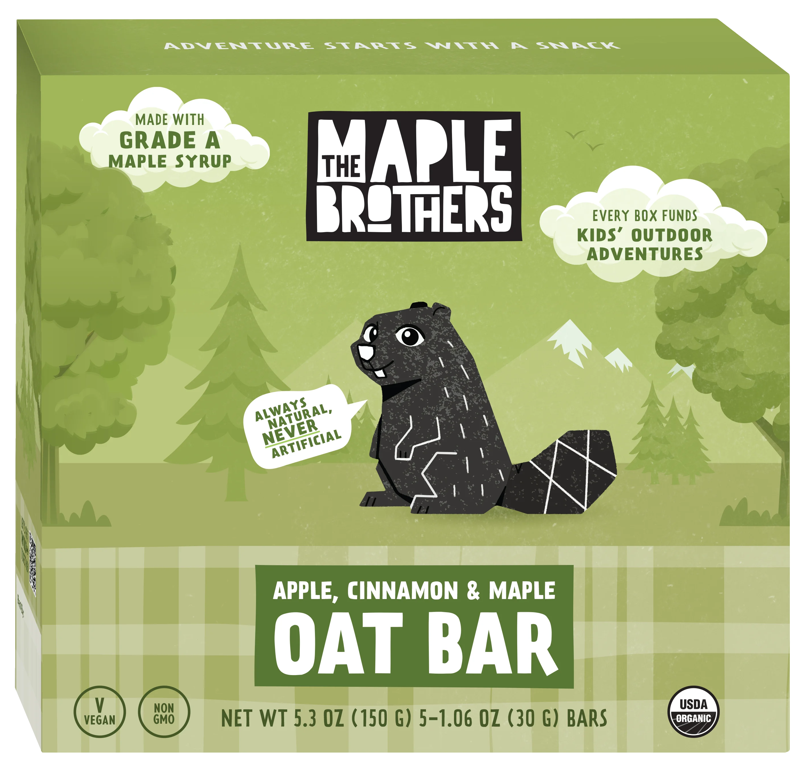 Apple, Cinnamon & Maple Oat Bars