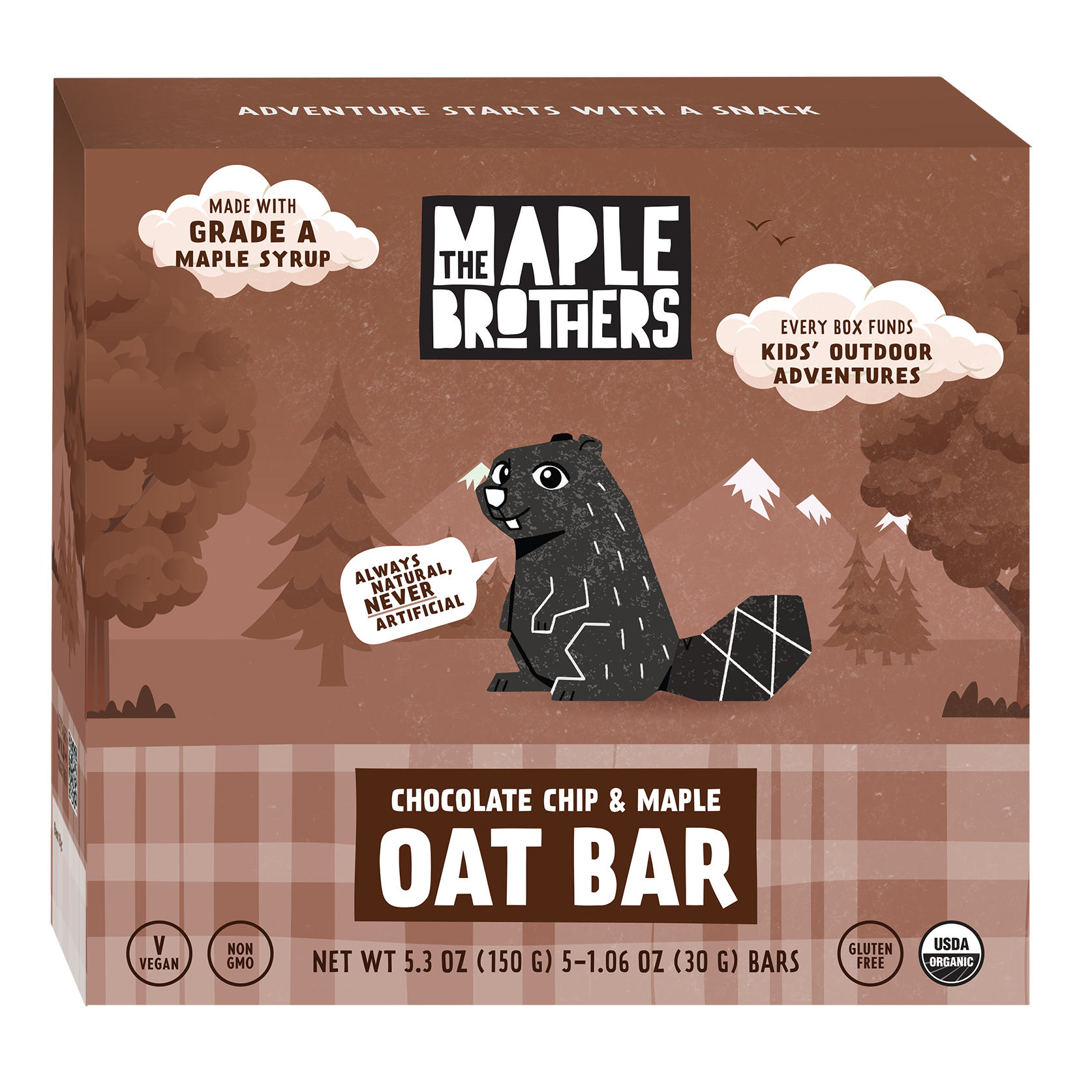 Chocolate Chip & Maple Oat Bars