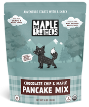 The Canopy Kitchen Box featuring maple-sweetened, natural, organic, vegan pancake mix for kids’ outdoor fun and snacks