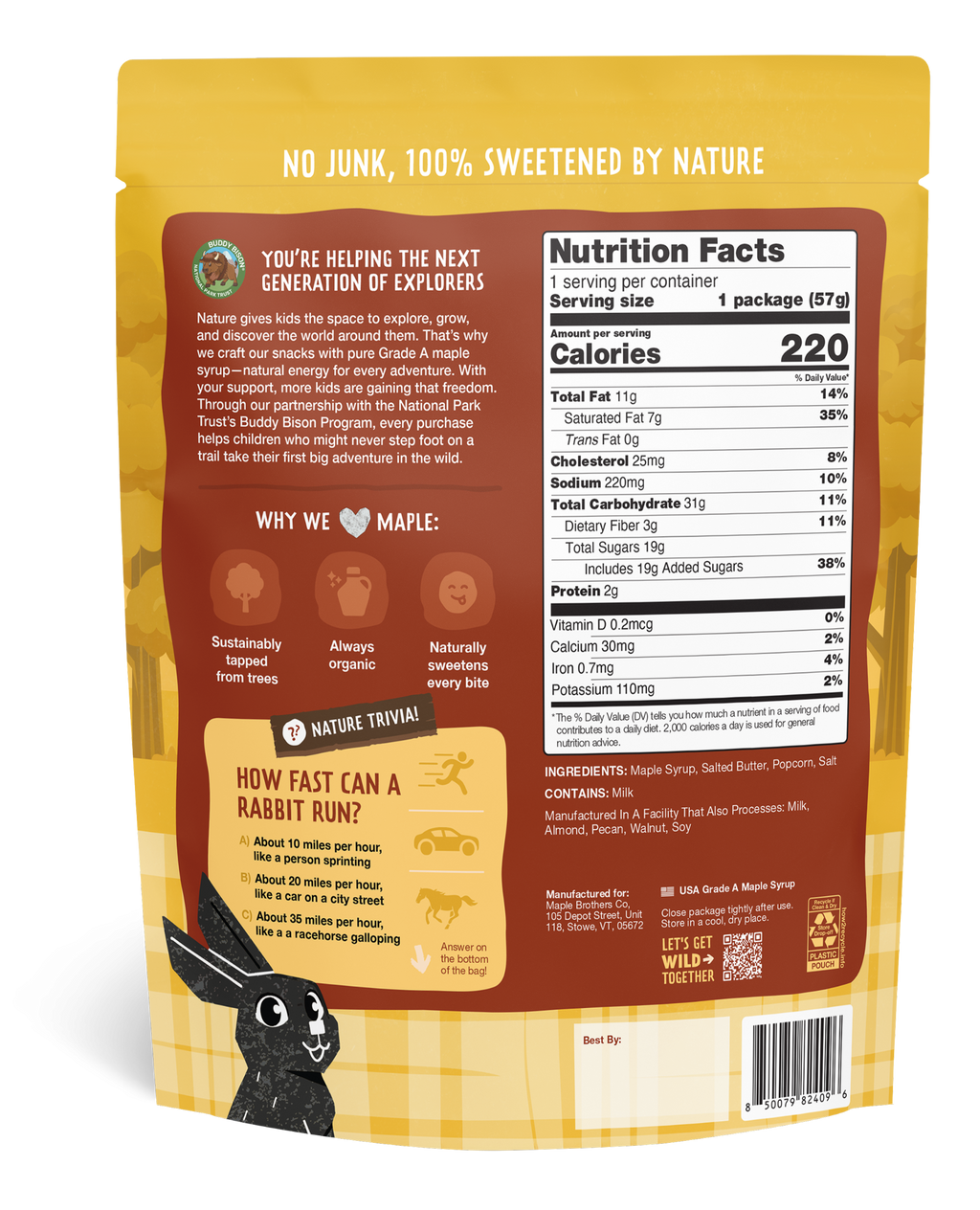 Butter & Maple Popcorn