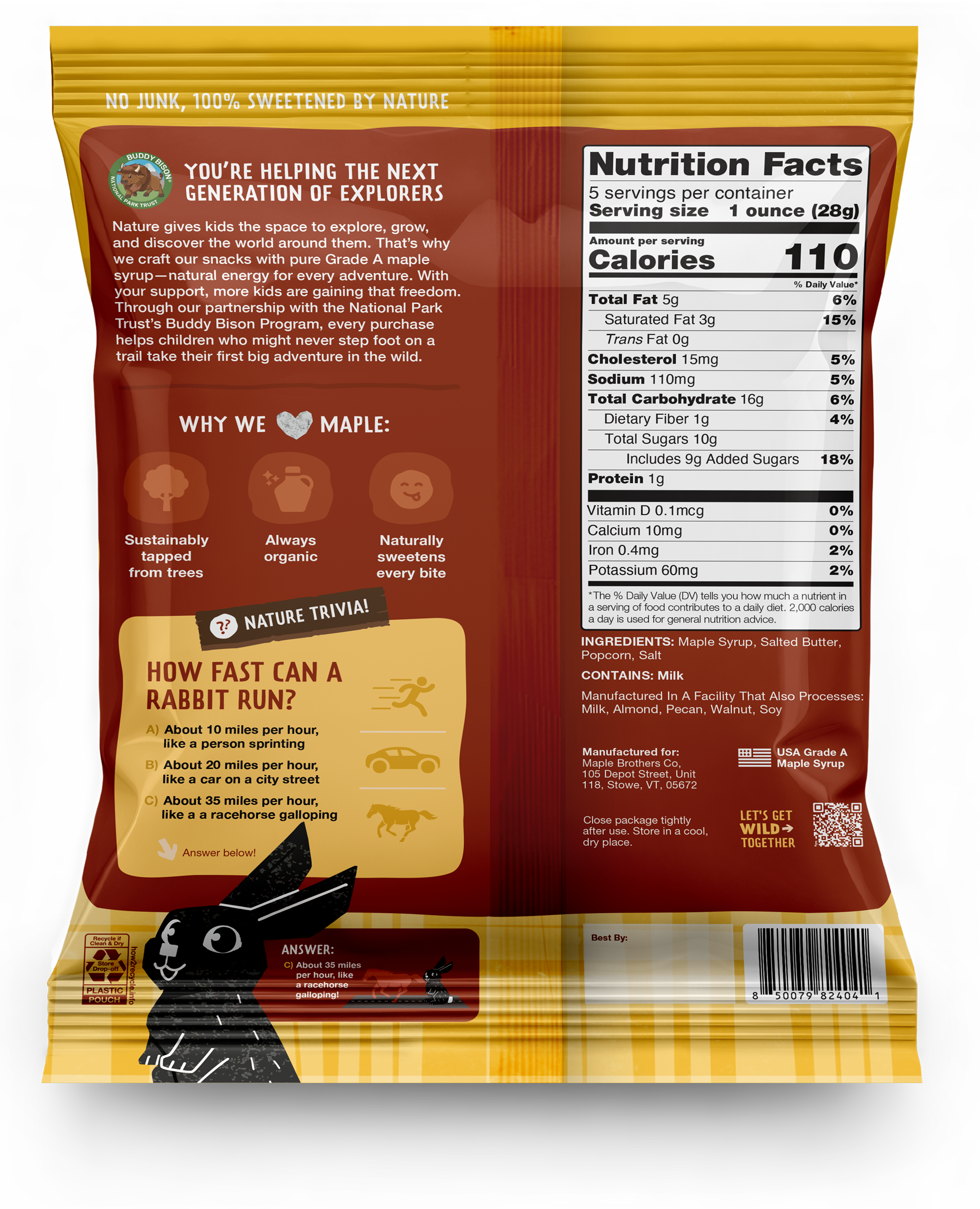 Butter & Maple Popcorn