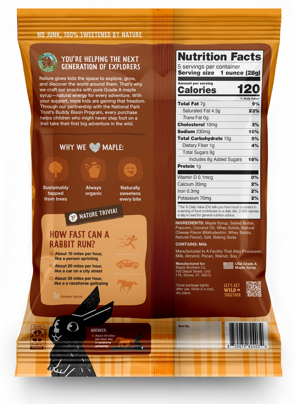 Cheddar & Maple Popcorn