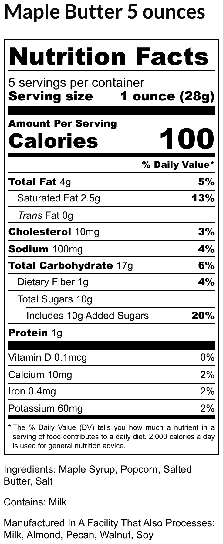 Butter & Maple Popcorn