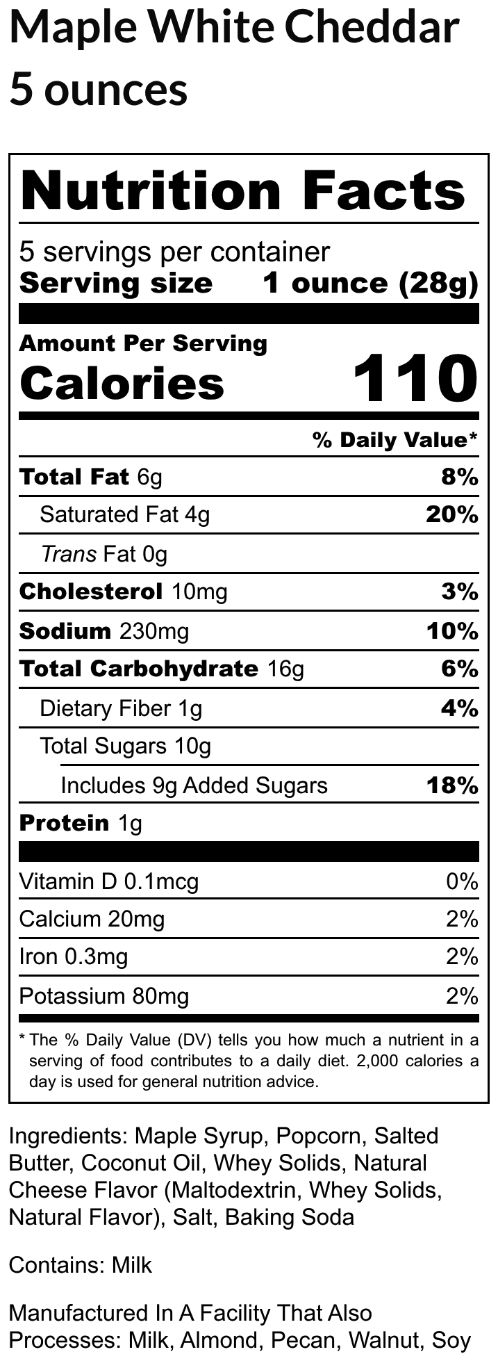 Cheddar & Maple Popcorn