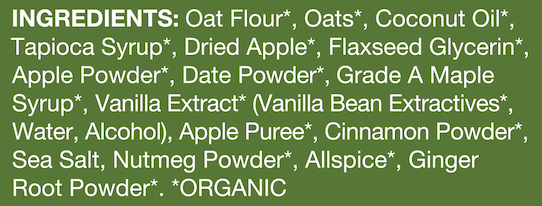 Apple, Cinnamon & Maple Oat Bars