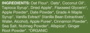 Apple, Cinnamon & Maple Oat Bars