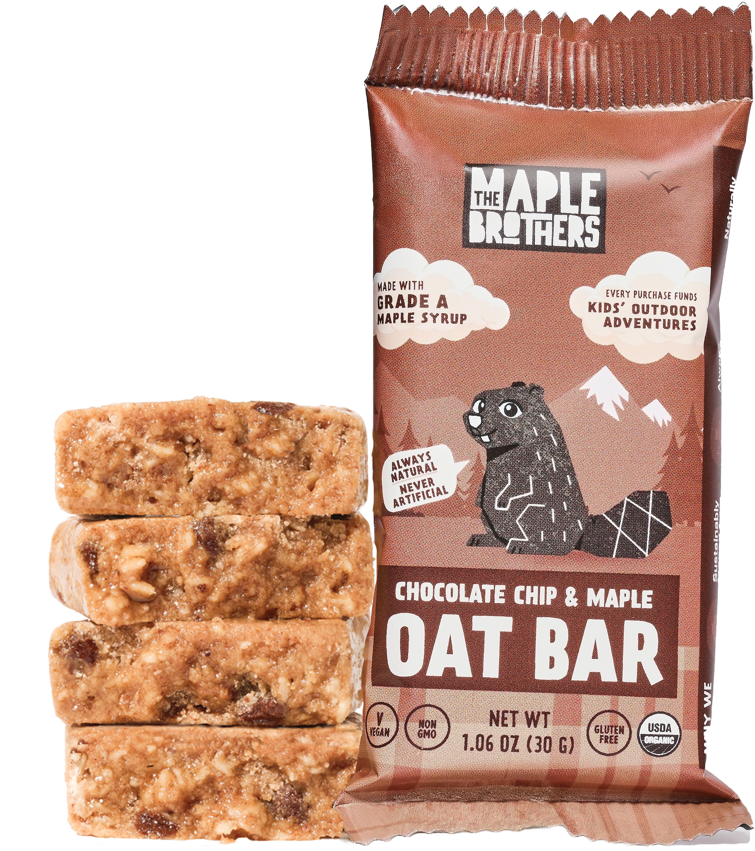 Chocolate Chip & Maple Oat Bars
