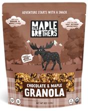 Maple Brothers Chocolate & Maple Granola package on a white background